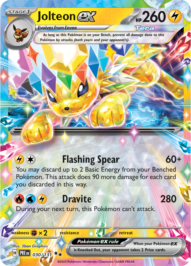Jolteon ex - English - Prismatic Evolutions - 0030/131 - Double Rare - NM