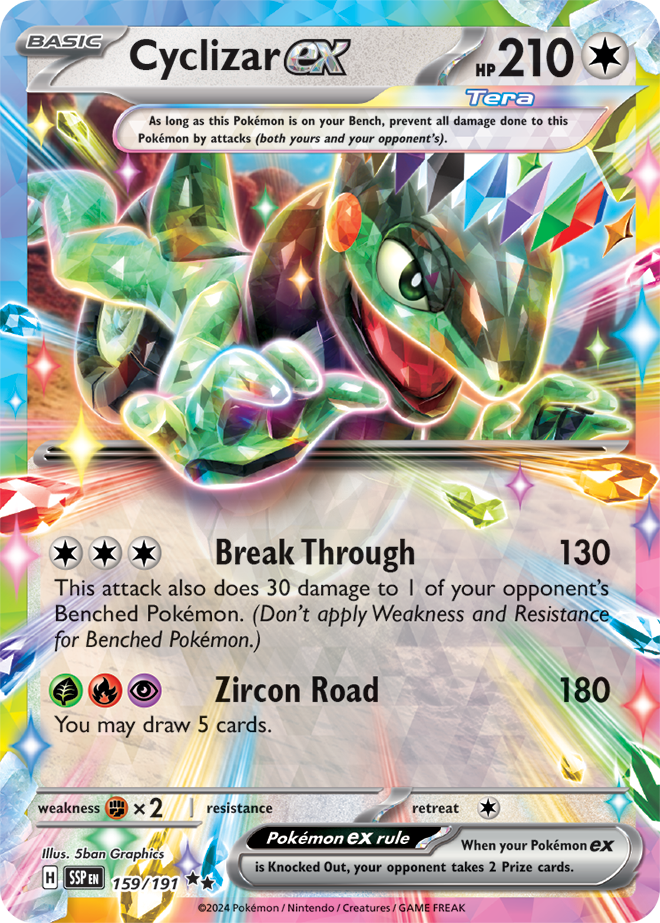 Cyclizar ex - English - Surging Sparks - 159/191 - Double Rare - NM