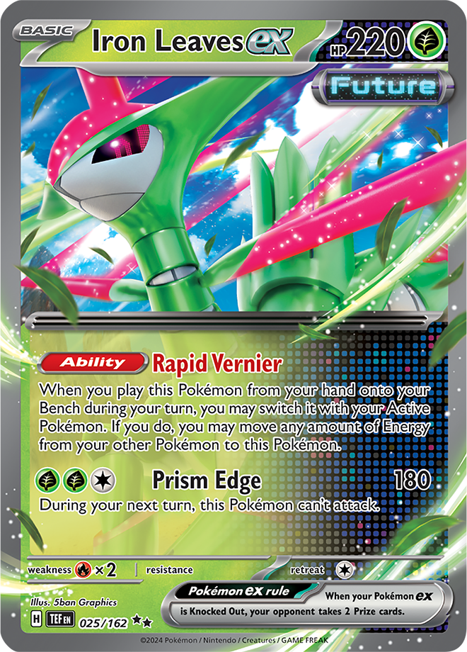 Iron Leaves ex - English - Temporal Forces - 025/162 - Double Rare - NM