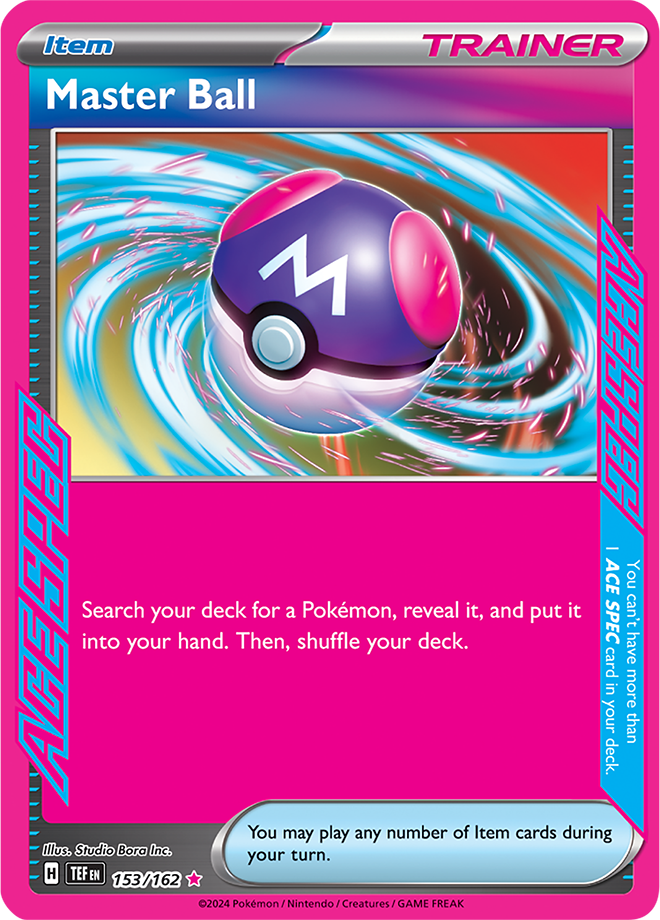 Master Ball - English - Temporal Forces - 153/191 - Ace Spec - NM