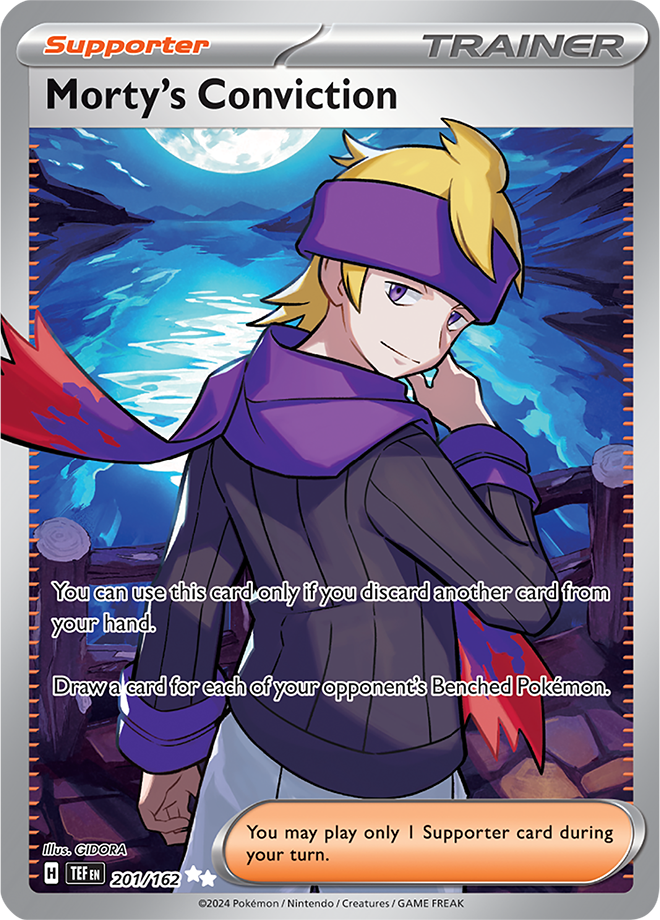 Morty's Conviction - English - Temporal Forces - 201/162 - Ultra Rare - NM