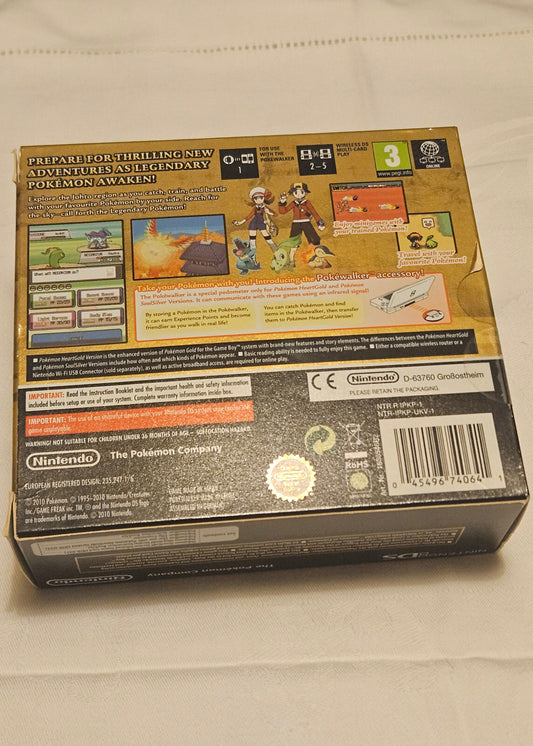 Pokemon Heart Gold - Original NDS Box, Manual & Pokewalker (No Game) - English