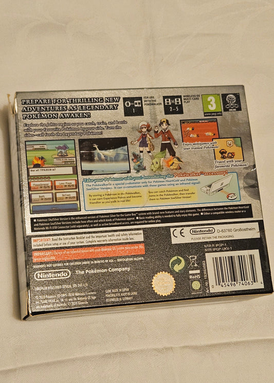 Pokemon Soul Silver - Original NDS Box, Manual & Pokewalker (No Game) - English
