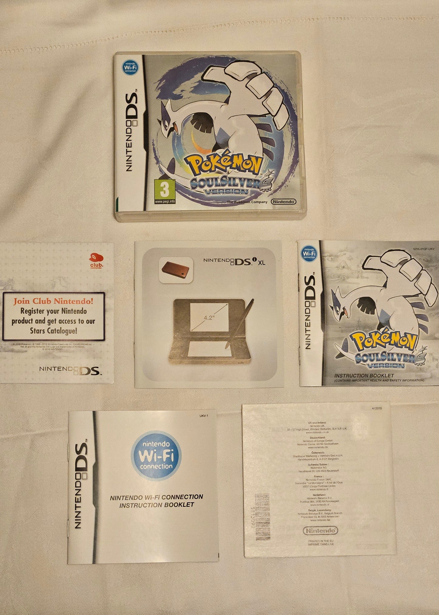 Pokemon Soul Silver - Original NDS Box, Manual & Pokewalker (No Game) - English