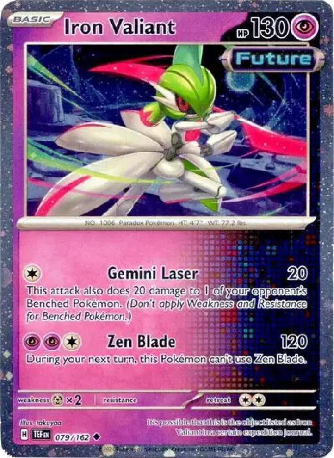Iron Valiant - English - Temporal Forces - 079/162 - Cosmos Holo - NM