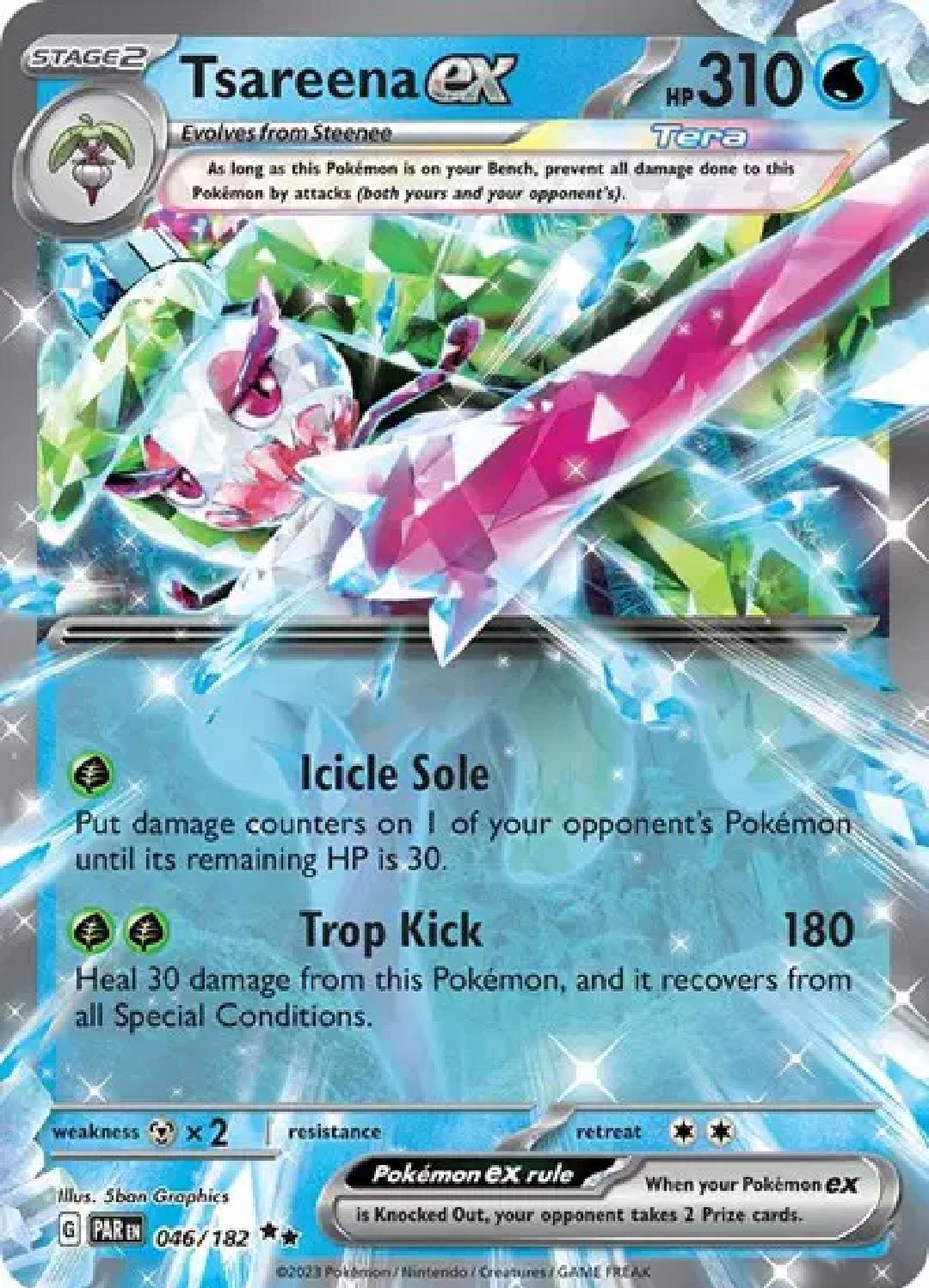 Tsareena ex - English - Paradox Rift - 046/182 - Double Rare - NM