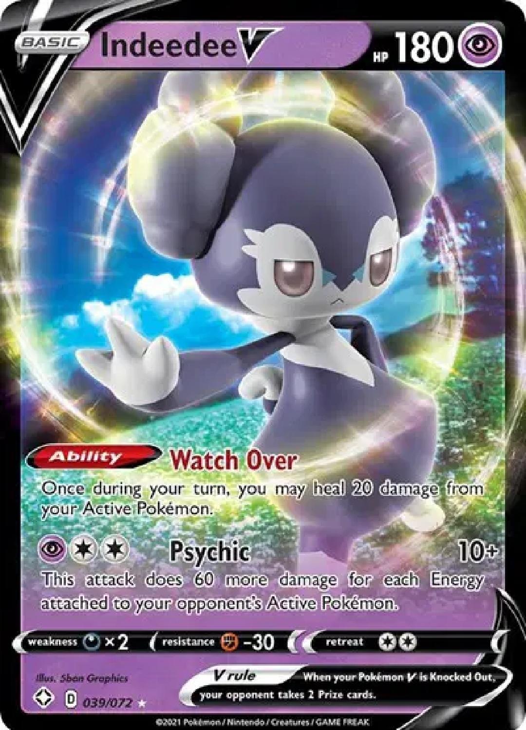 Indeedee V - English - Shining Fates - 039/072 - Ultra Rare - NM