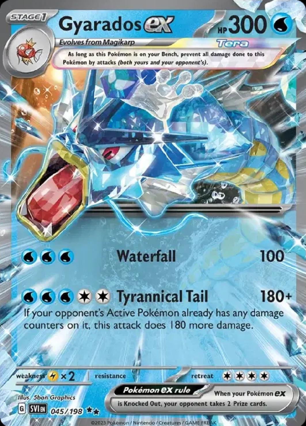 Gyarados ex - English - Scarlet & Violet - 045/198 - Double Rare - NM