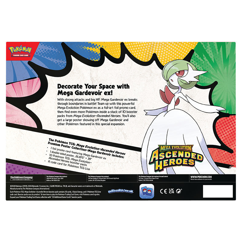 Pokemon TCG: Ascended Heroes - Mega Gardevoir ex Premium Poster Collection - English