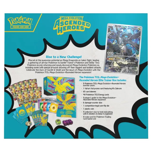 Pokemon TCG: Mega Evolution - Ascended Heroes Elite Trainer Box - English