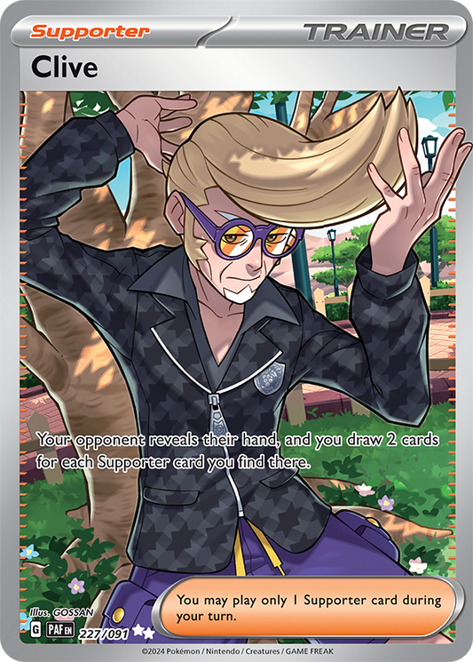 Clive - English - Paldean Fates - 227/091 - Ultra Rare - NM