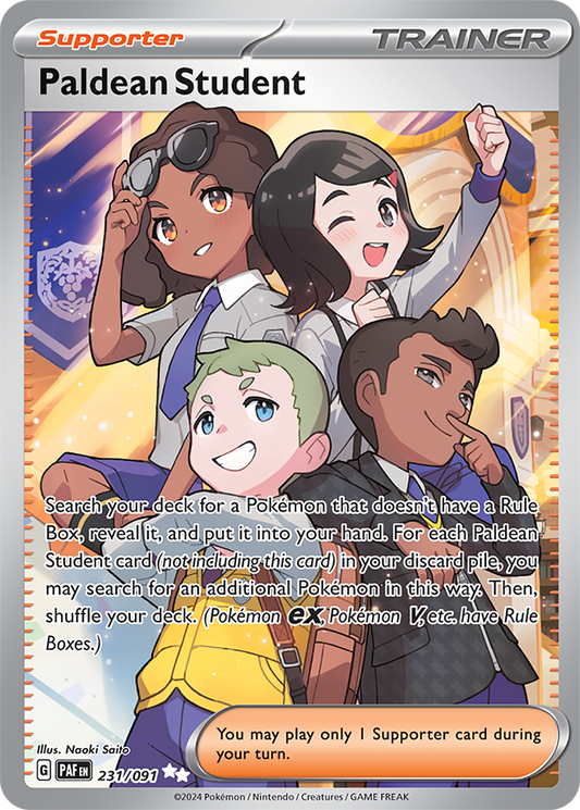 Paldean Student - English - Paldean Fates - 231/091 - Ultra Rare - NM