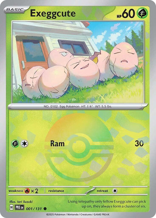 Exeggcute - English - Prismatic Evolutions - 001/131 - Poke Ball Foil - NM