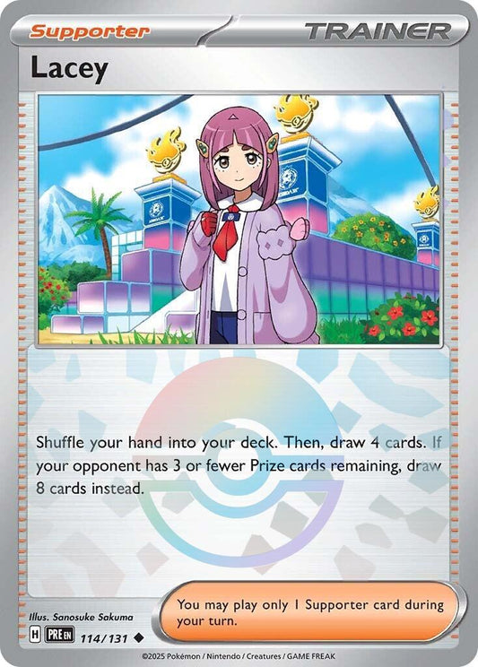 Lacey - English - Prismatic Evolutions - 114/131 - Poke Ball Foil - NM
