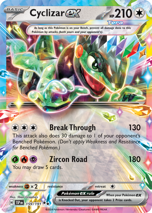 Cyclizar ex - English - Surging Sparks - 159/191 - Double Rare - NM