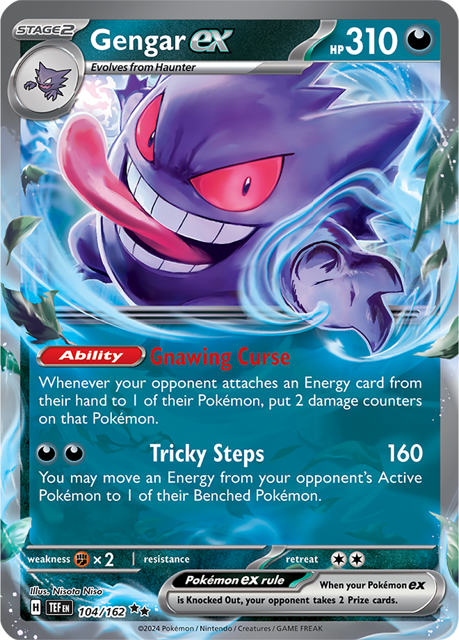 Gengar ex - English - Temporal Forces - 104/162 - Double Rare - NM