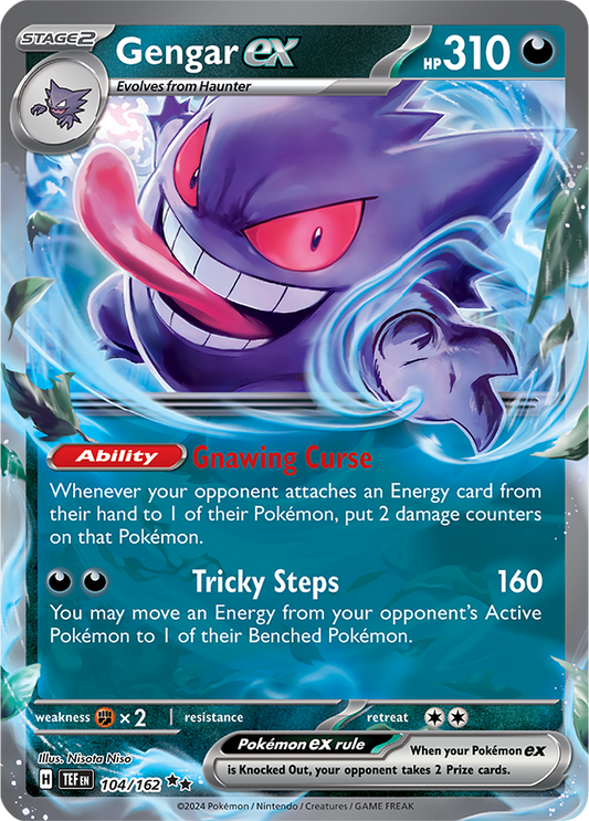 Gengar ex - English - Temporal Forces - 104/162 - Double Rare - NM