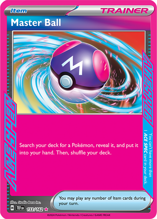 Master Ball - English - Temporal Forces - 153/191 - Ace Spec - NM