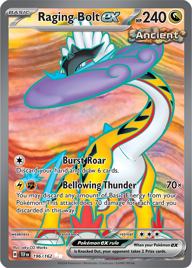 Raging Bolt ex - English - Temporal Forces - 196/162 - Ultra Rare - NM