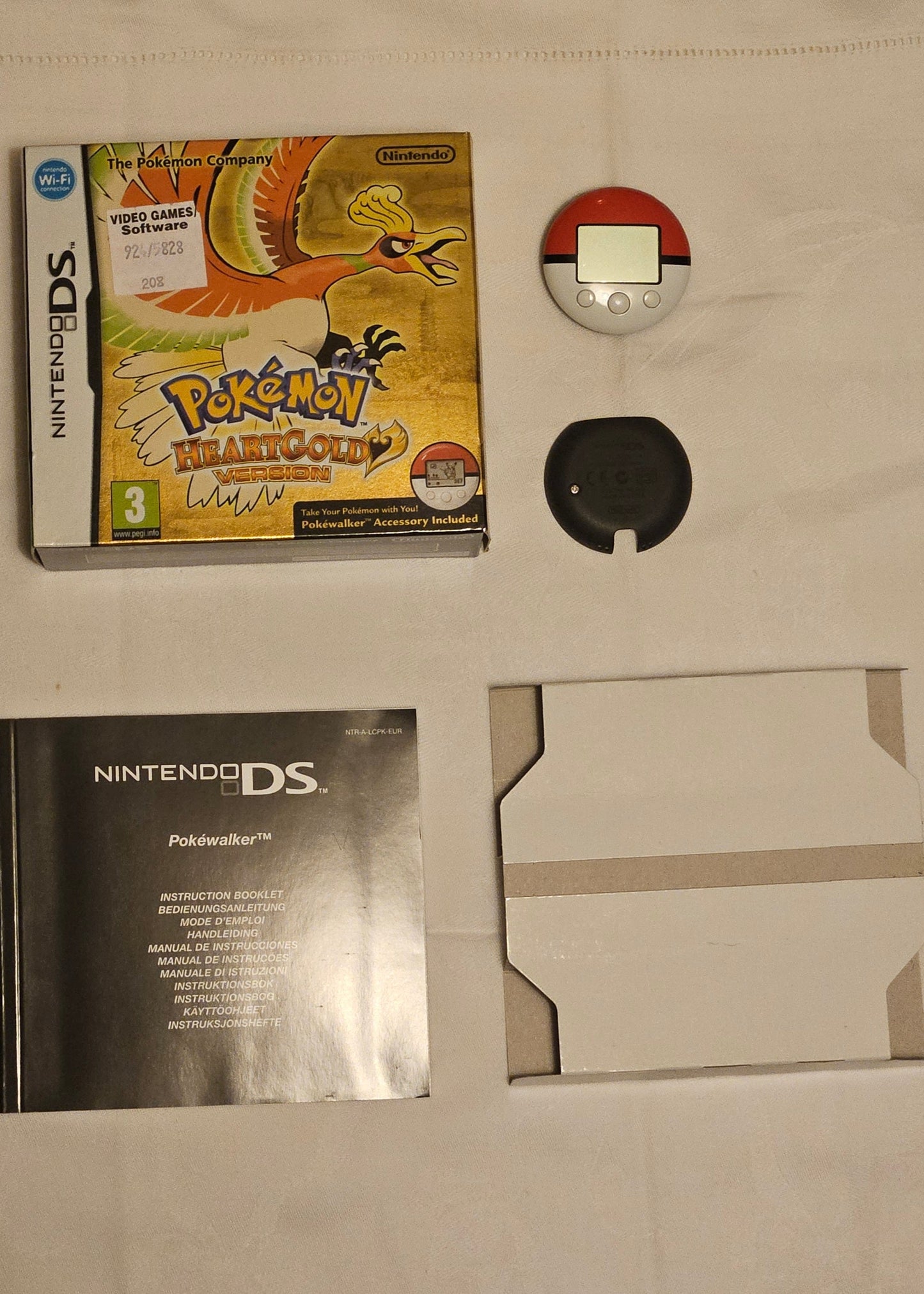 Pokemon Heart Gold - Original NDS Box, Manual & Pokewalker (No Game) - English