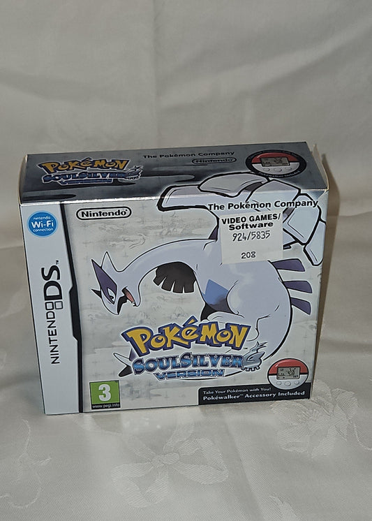 Pokemon Soul Silver - Original NDS Box, Manual & Pokewalker (No Game) - English