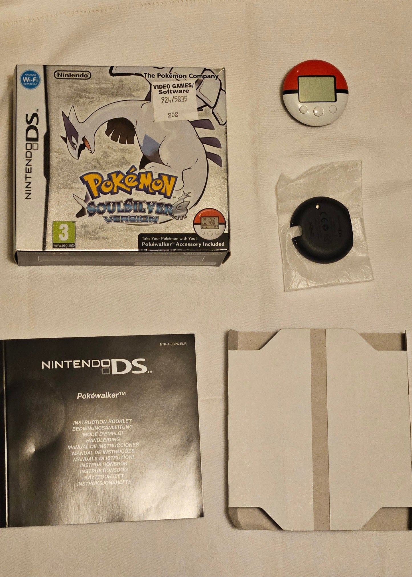 Pokemon Soul Silver - Original NDS Box, Manual & Pokewalker (No Game) - English