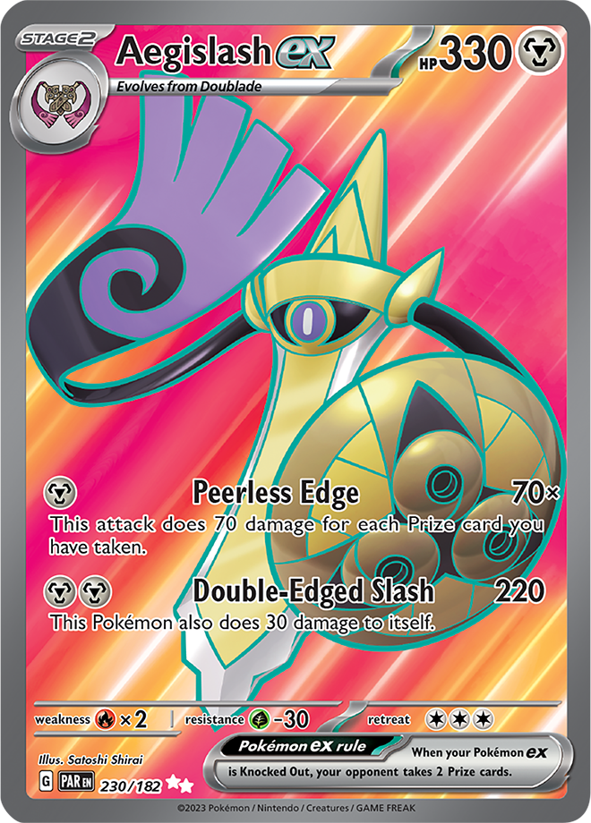 Aegislash ex - English - Paradox Rift - 230/182 - Ultra Rare - NM