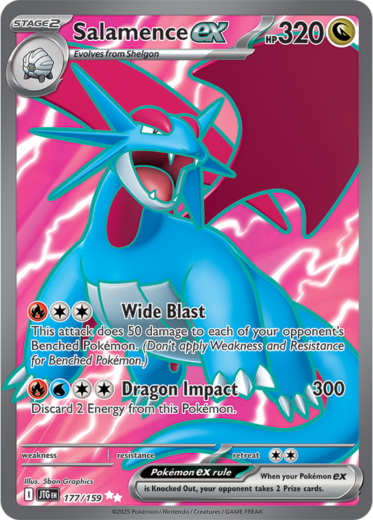 Salamence ex - English - Journey Together - 177/159 - Ultra Rare - NM