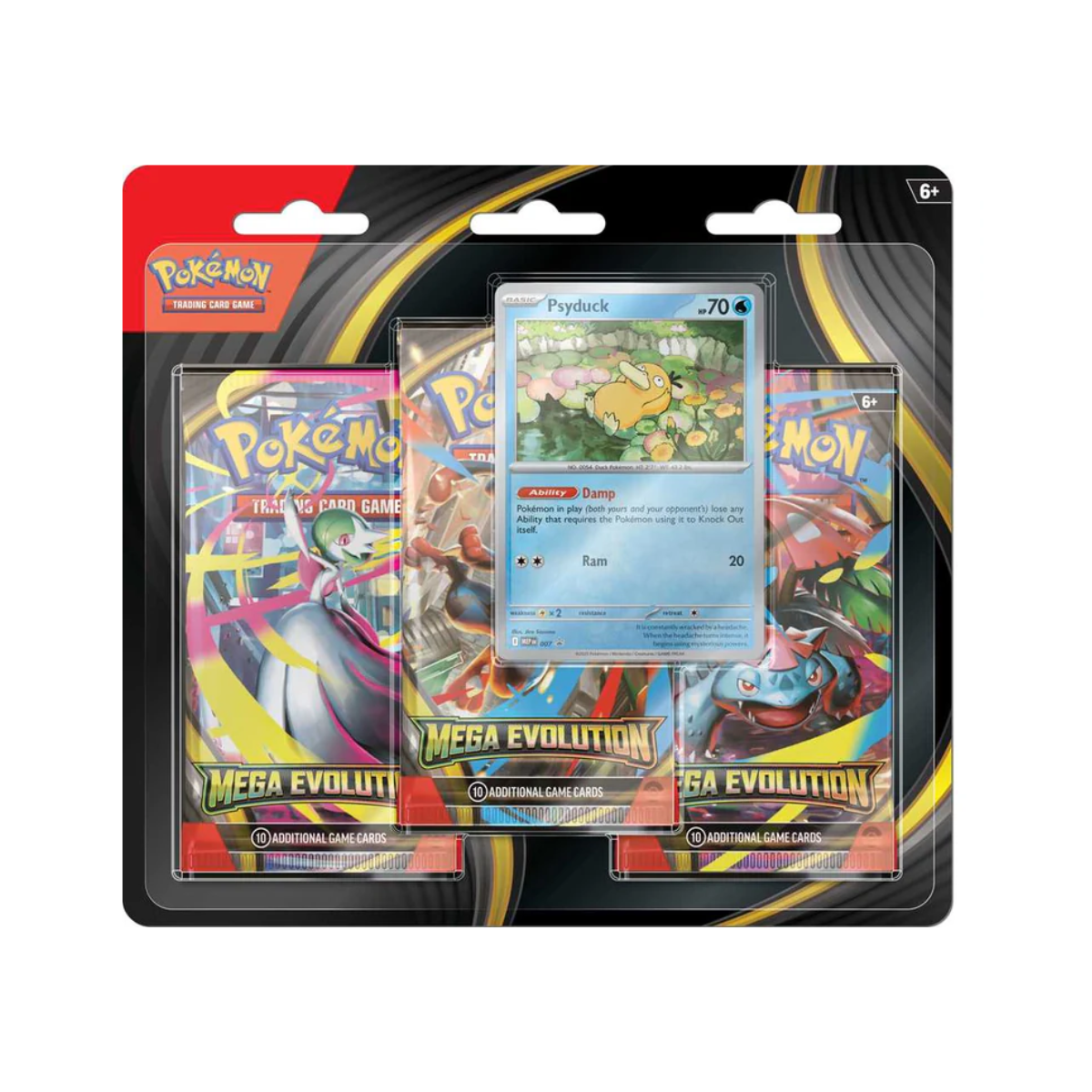 Pokemon TCG: Mega Evolution - 3 Pack Blister (Psyduck) - English