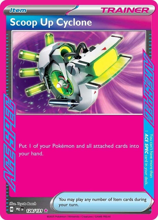 Scoop Up Cyclone - English - Prismatic Evolutions - 128/131- Ace Spec - NM