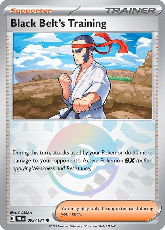 Black Belt's Training - English - Prismatic Evolutions - 099/131 - Poke Ball Foil - NM