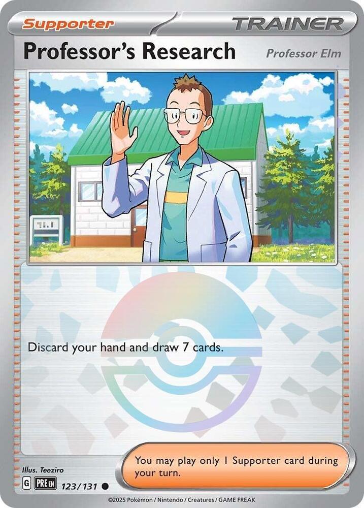 Professor's Research - English - Prismatic Evolutions - 123/131 - Poke Ball Foil - NM