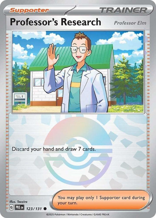 Professor's Research - English - Prismatic Evolutions - 123/131 - Poke Ball Foil - NM