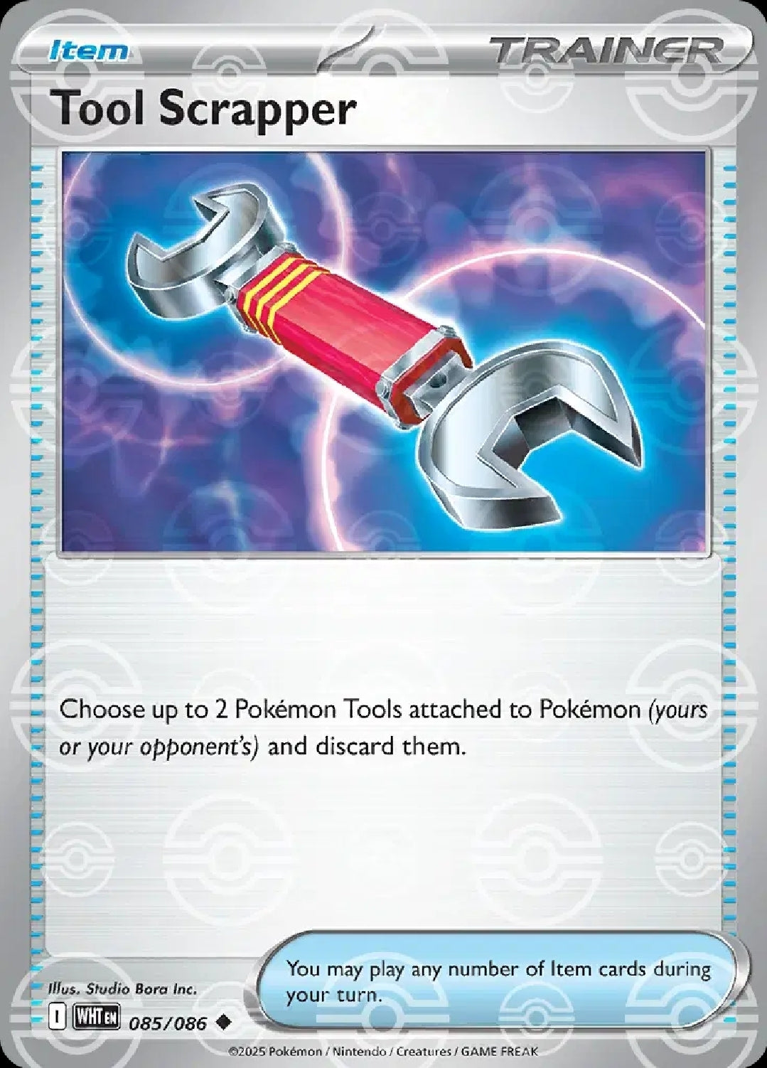 Tool Scrapper - English - White Flare - 085/086 - Poke Ball Foil - NM