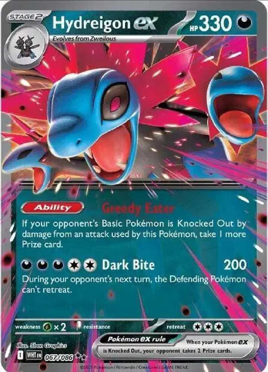 Hydreigon ex - English - White Flare - 067/086 - Double Rare - NM
