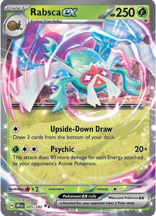 Rabsca ex - English - Destined Rivals - 025/182 - Double Rare - NM