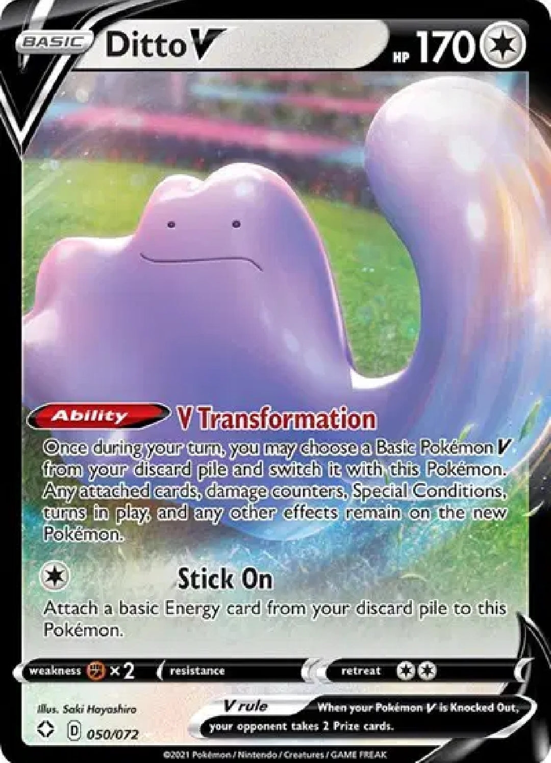 Ditto V - English - Shining Fates - 050/072 - Ultra Rare - NM