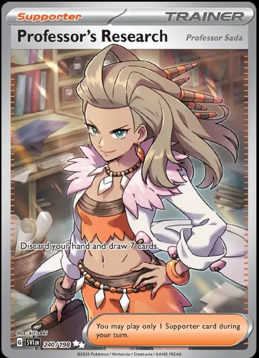 Professor's Research - English - Scarlet & Violet - 240/198 - Ultra Rare - NM