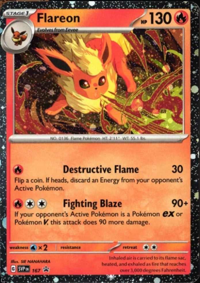 Flareon - English - Scarlet & Violet Promo Cards - 167 - Promo - NM