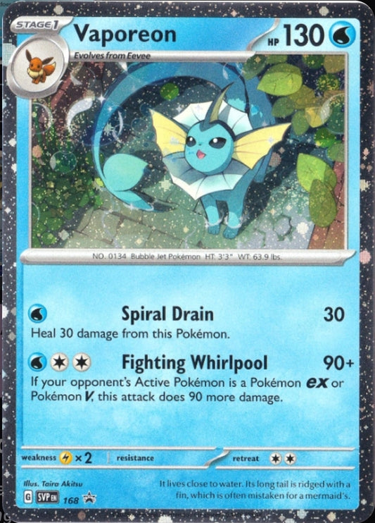 Vaporeon - English - Scarlet & Violet Promo Cards - 168 - Promo - NM
