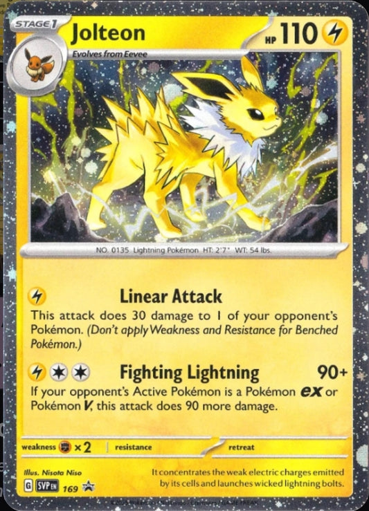 Jolteon - English - Scarlet & Violet Promo Cards - 169 - Promo - NM