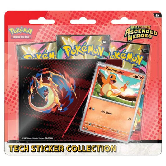 Pokemon TCG: Mega Evolution - Ascended Heroes Tech Sticker Collection (Charmander) - English