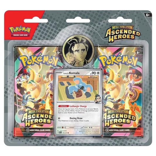 Pokemon TCG: Mega Evolution - Ascended Heroes 2 Pack Blister (Larry) - English