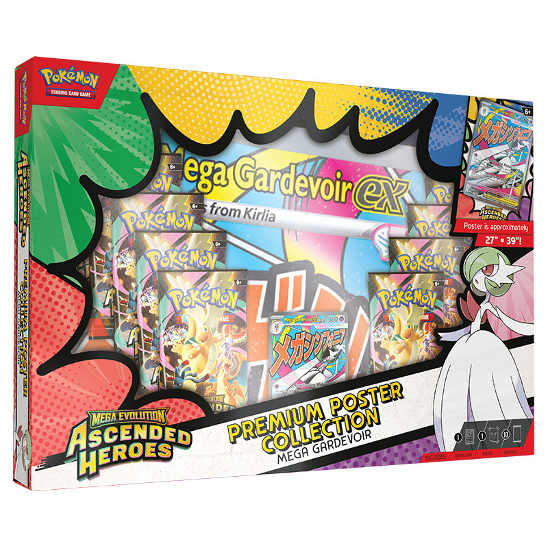 Pokemon TCG: Ascended Heroes - Mega Gardevoir ex Premium Poster Collection - English