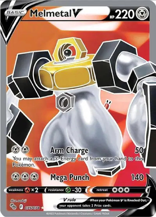 Melmetal V - English - Pokemon GO - 075/078 - Ultra Rare - NM